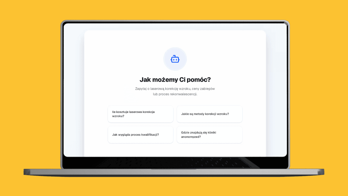 AI chatbot for ophthalmology clinic with query generation