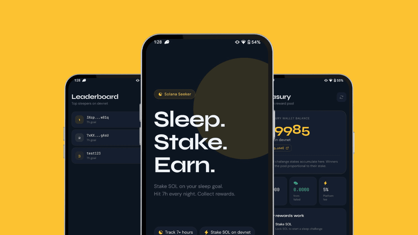 SleepFi - sleep-to-earn app on Solana